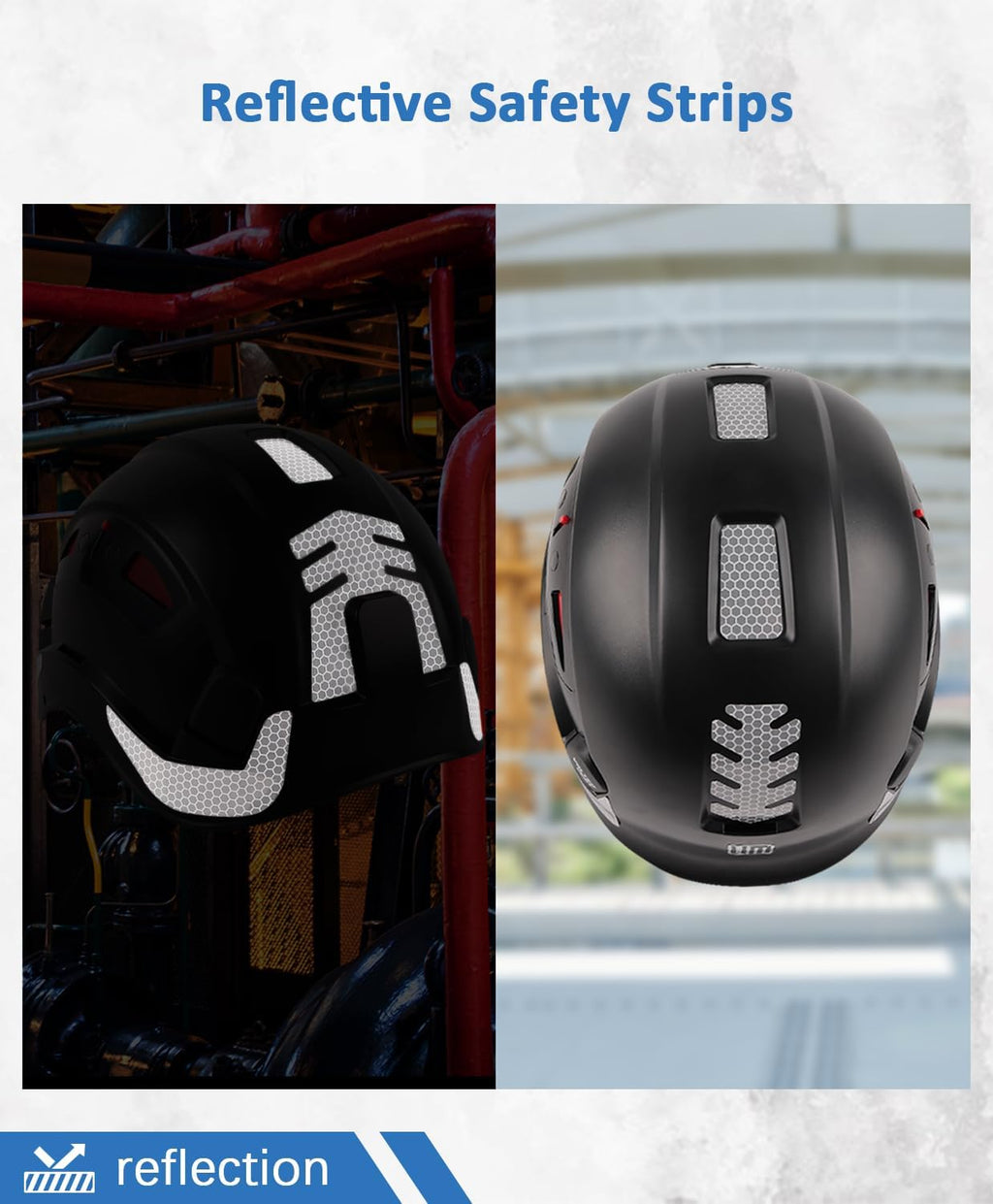 Safety Helmet Hard Hat, ANSI Z89.1 Approved Lightweight Vented Work Helmet, 6-Point Adjustable Ratchet Suspension