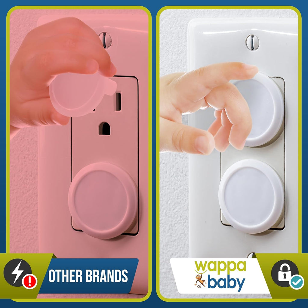 Outlet Covers Baby Proofing (50 Pack) Safe & Secure Electric Plug Protectors | Sturdy Childproof Socket Covers for