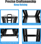 24U 4 Post Open Frame Network Server Rack 19inch Width 600mm deep with 3 Pairs of L Rail