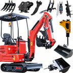 DS319CB,1.4 Ton Mini Excavator w/Kubota-Diesel Engine, w/Side Swing Boom