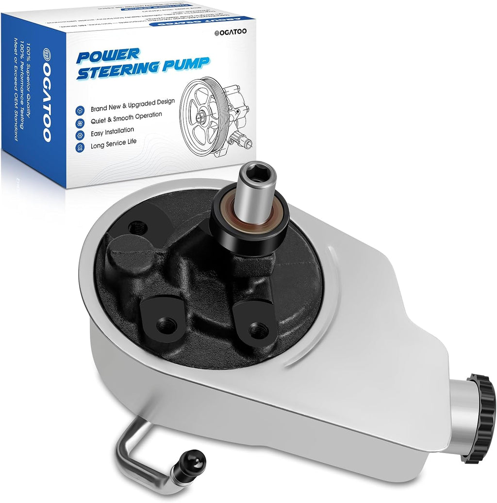 208704 Power Steering Pump w/Reservoir Fit for Chevy Cadillac GMC 1996-2007