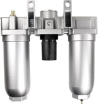 THB 1" Compressed Air Moisture Filter Regulator Lubricator Combo w Auto Drain
