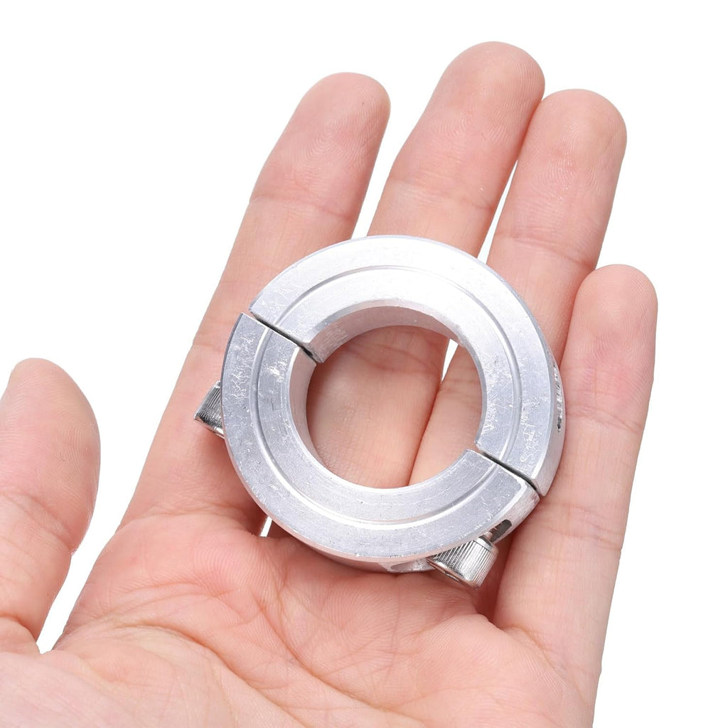 uxcell Double Split Clamp-On Shaft Collar for 1" Shaft, Aluminum Alloy