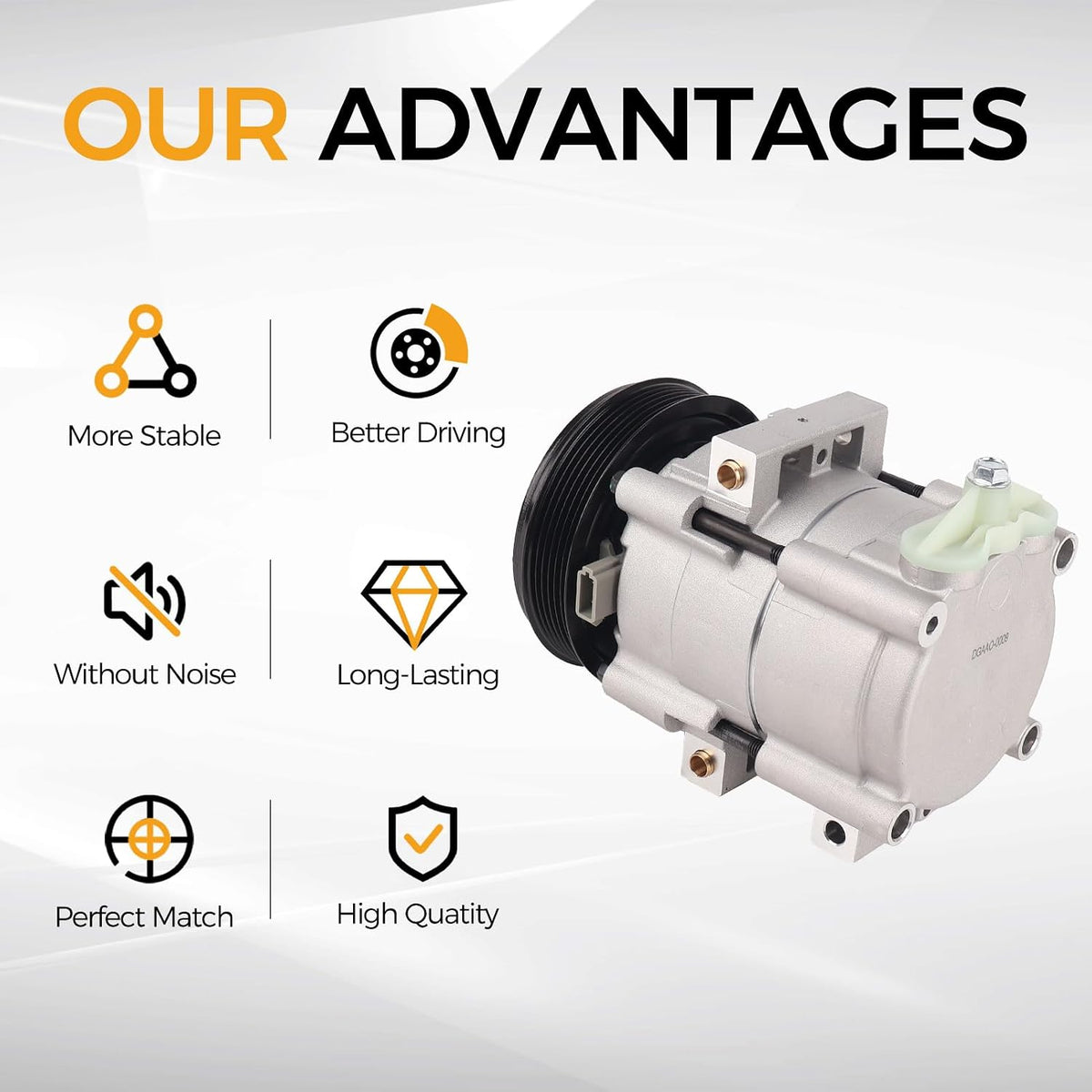 PAROD AC Compressor Air Conditioner Fit 97-06 Ford F-150 4.2L Only