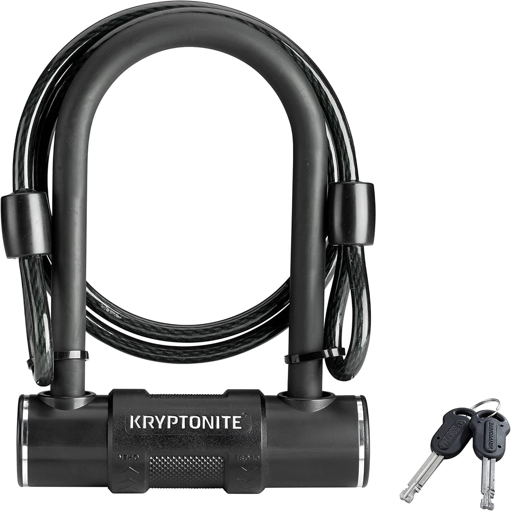 Parkview Bike U-Lock, 12mm Hardened Steel Shackle, 4ft Cable