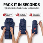 Womens Puffer Jacket - Packable Lightweight Winter Coat