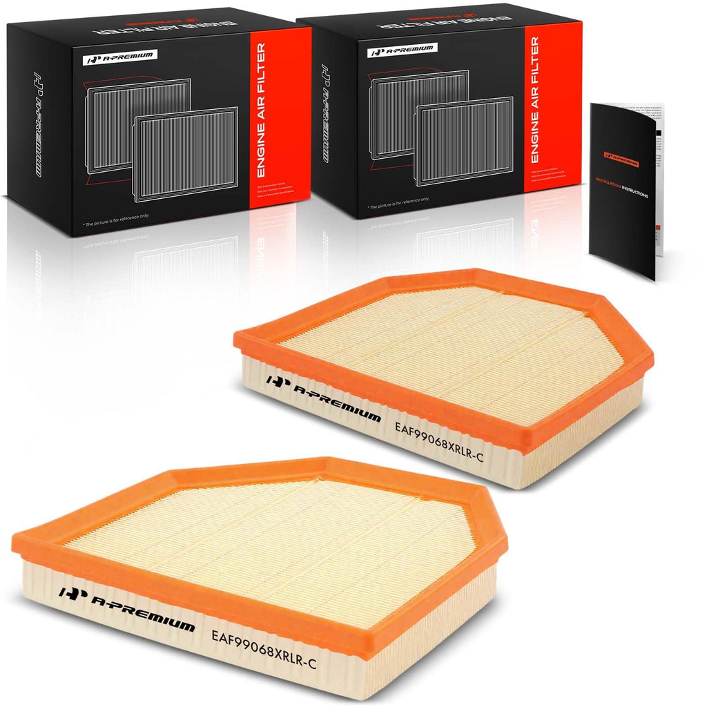 A-Premium 2-PC Engine Air Filter Compatible with BMW Models