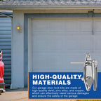 1 Set Garage Door Lock Kit, L-Handle & Keys, Inside Side Latch