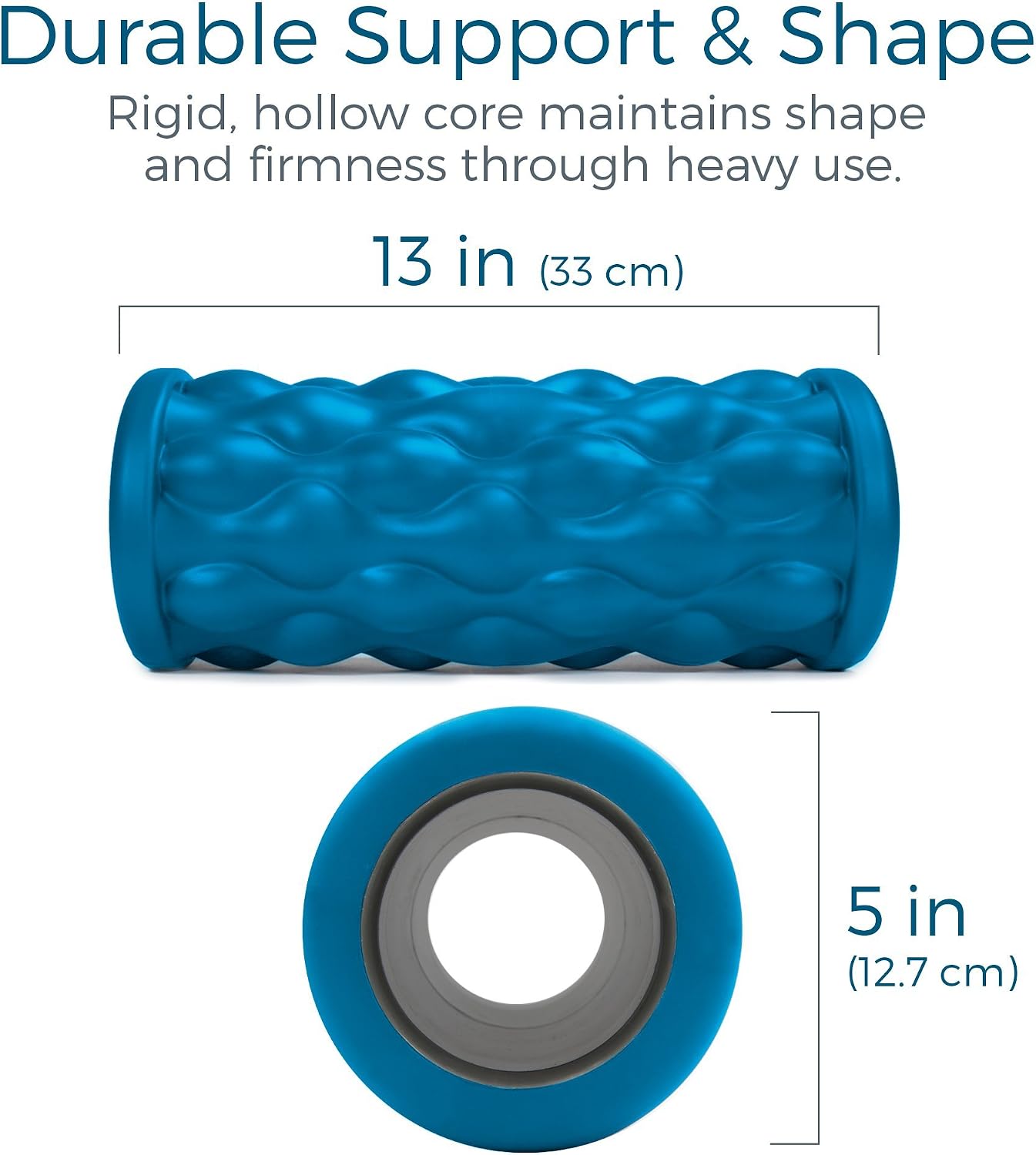 Massage Foam Roller - Textured for Deep Tissue Muscle Relief to Boost Recovery, Flexibility, Mobility - Back Pain