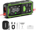 Professional Dual Laser Measuring Tool 393ft, 5 Years Warranty, Rechargeable Bilateral Laser Measurement Tool, Laser