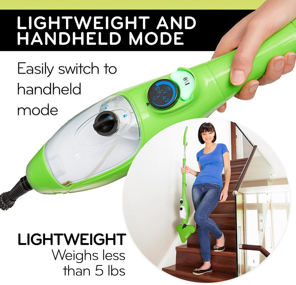 X5 Steam Mop & Handheld Steam Cleaner | 5-in-1 Floor Steamer | Hardwood, Tile & Laminate Cleaner | Carpet Glider