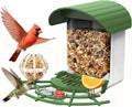 Bird Feeder, 3.3LB Bird Feeder for Outdoors, Wild Bird House for Hummingbird, Cardinals, Ideal Christmas Gift for