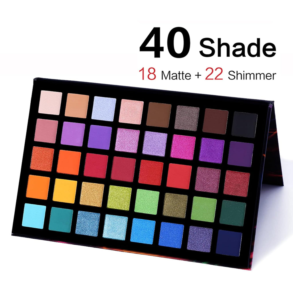 Spotlight Eyeshadow Palette Professional 40 Color Eye Shadow Matte Shimmer Makeup Pallet Highly Pigmented Colorful