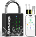 Heavy Duty Smart Padlock,Outdoor Combination Padlock with Key Code RFID | IP67 Waterproof Padlock Anti-Cut Shackle