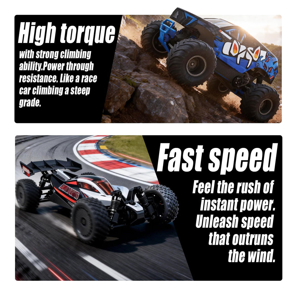 2PC 35T Waterproof RS550 Brushed RC Motor for 1/10 RC
