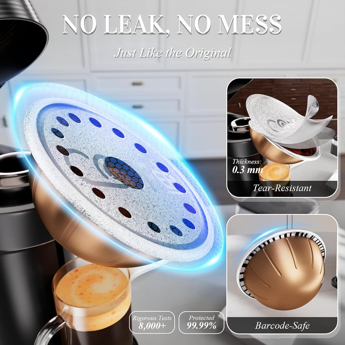Reusable Vertuo Pods Kit for Nespresso Machine(No Pod)