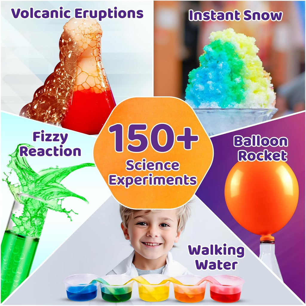 Legendary Mega 150 Science Experiment Kit for Kids, Smart Birthday Gifts, Educational Science Experiments for Boys &