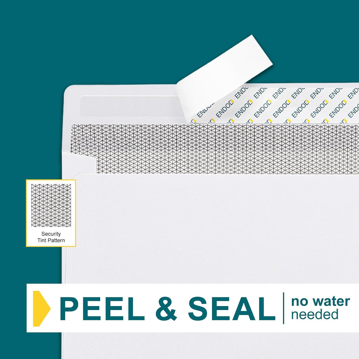 #10 Double Window Security Envelopes Self Seal - 100/Pack - for Quickbooks Invoices and Business Statements