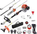 43cc 6-in-1 Multi-Functional Trimming Tool, Hedge Trimmer, Weed Eater, String Trimmer, Brush Cutter, Edger, Pole Saw