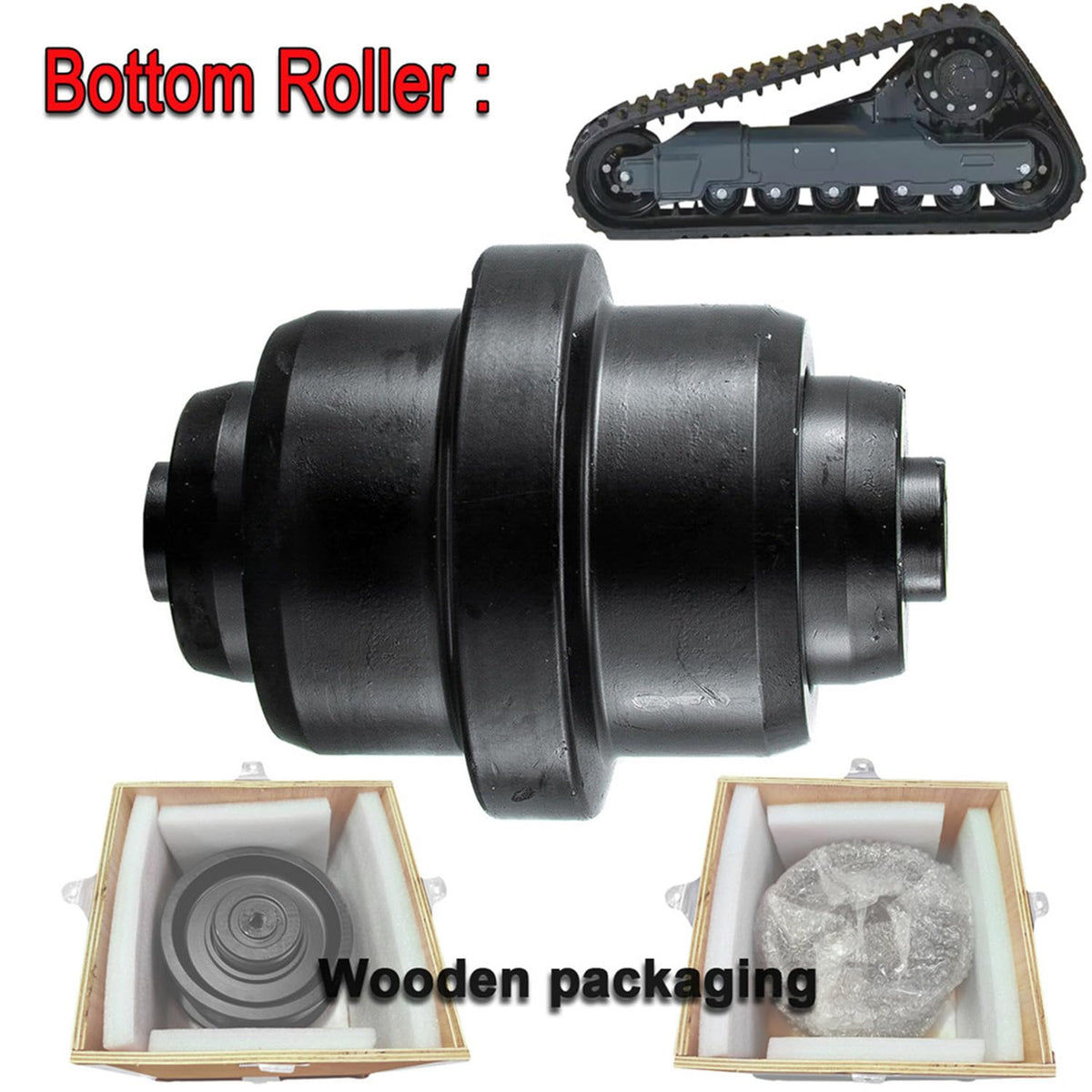 YUFUQIDA Upgrade Bobcat Track Roller - Bottom Roller Track Roller Compatible with Bobcat 334, 425, 325, 328, 225, 430, 329, 335, 331, 428, E42, E25, E26, E32I, E32, E35I, E35, E35Z, E37, E34