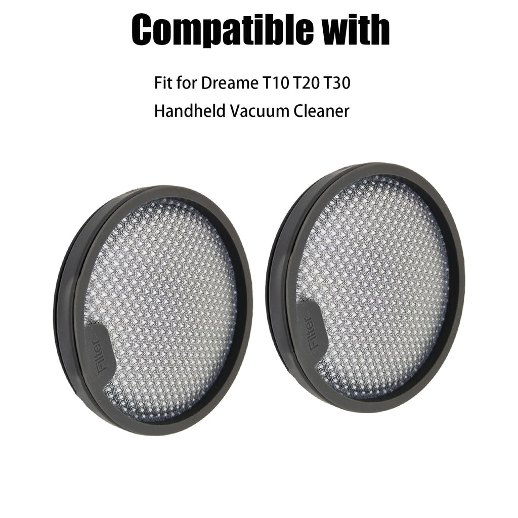 Chuancheng Washable Post-Filter HEPA Filter Replacement for Dreame T10 T20 T30 Handled Vacuum Cleaner (4Pcs)