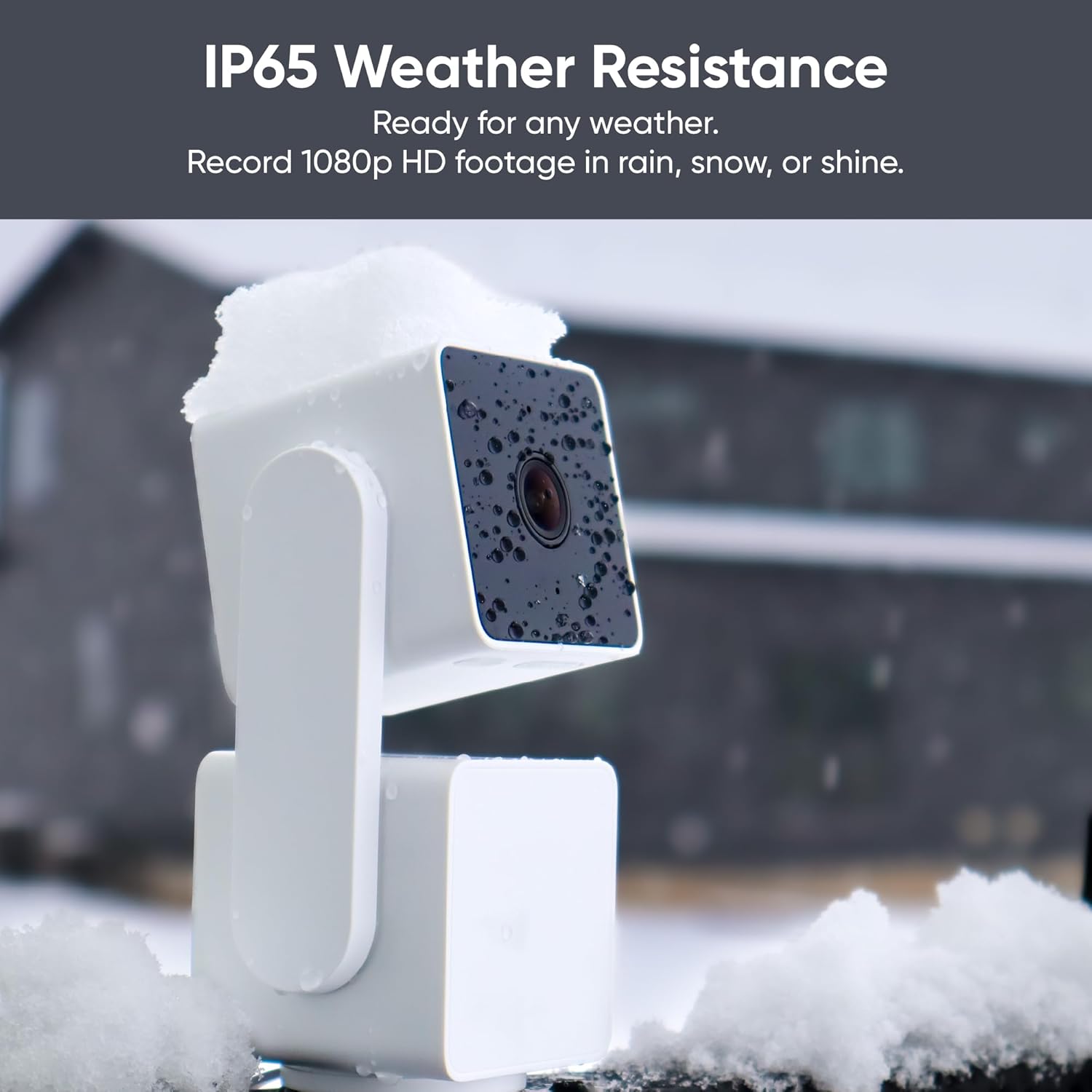 Cam Pan v3, Indoor/Outdoor IP65-Rated 1080p Pan/Tilt/Zoom Wi-Fi Smart Home Security Camera with Color Night Vision