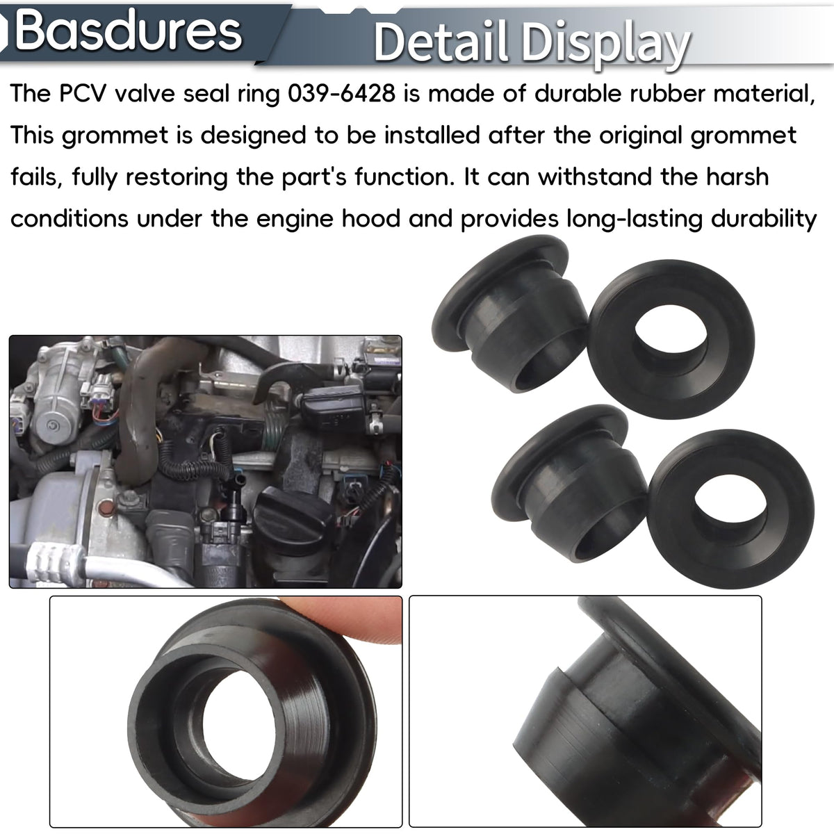 Replacement Part 039-6428 PCV Valve Grommet (4 PACK)