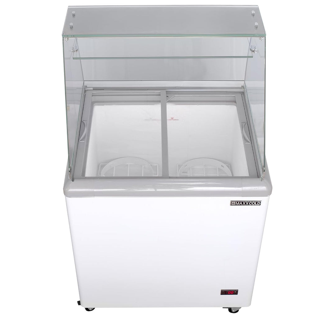 MXDC-4 4 Flavor 7.5 cu ft Commercial Ice Cream Dipping Cabinet Freezer