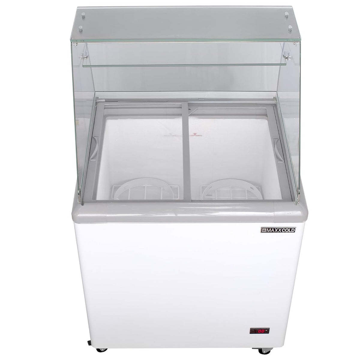 MXDC-4 4 Flavor 7.5 cu ft Commercial Ice Cream Dipping Cabinet Freezer