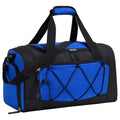 18 Inches Structured Gym Bag with Shoe Compartment, Blue