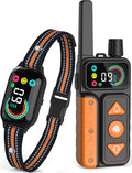 2-in-1 Dog Bark Collar with Remote & Training Collar, 5-120 lbs