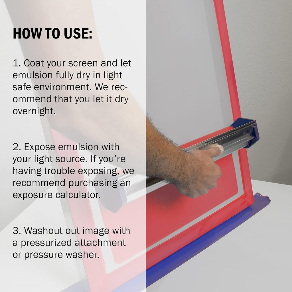 Ecotex Tex-Red Pre-Sensitized Screen Printing Emulsion, Photo Emulsion,Qt | Premixed And Pre-Sensitized Photo