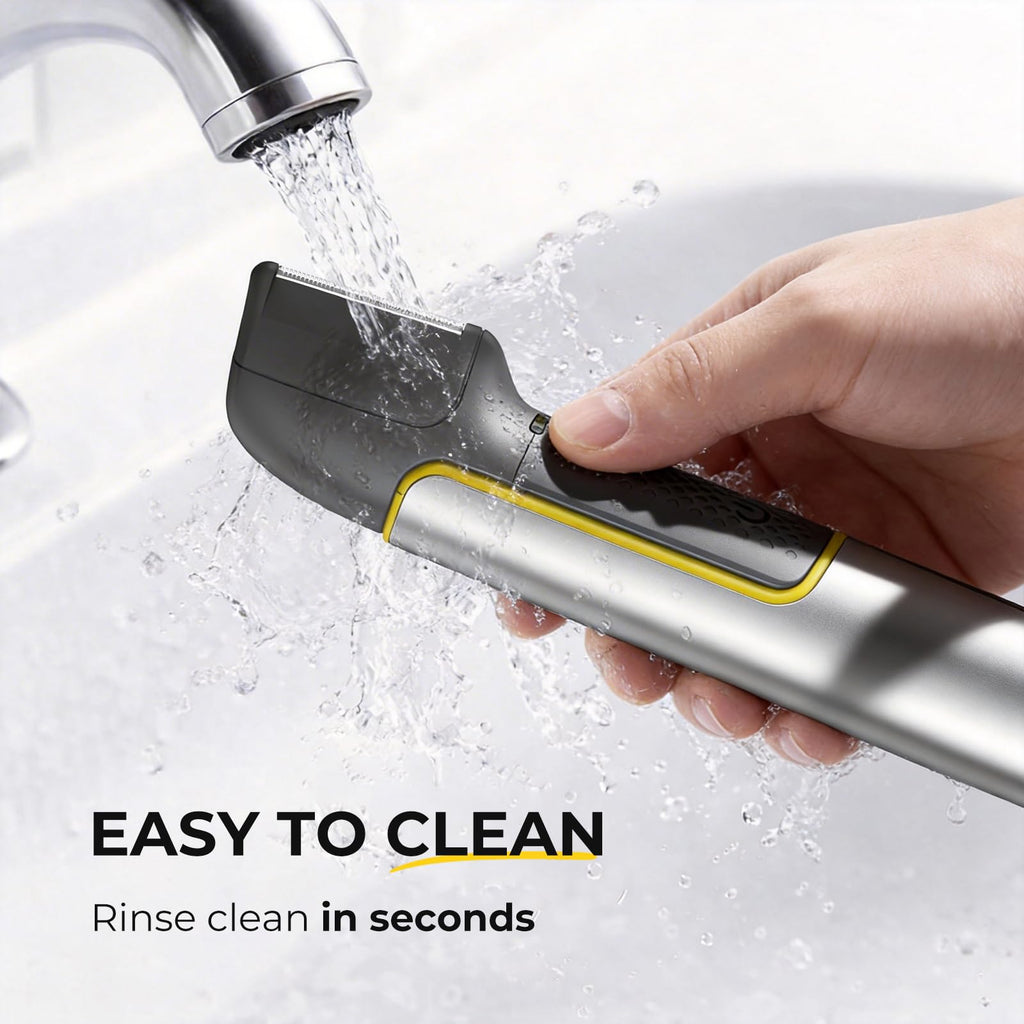 Body & Pubic Hair Trimmer for Men Electric Back Shaver for Men