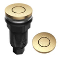 KRAUS Flat-Top Garbage Disposal Air Switch Button Only in Brushed Brass, KWDB-20BB