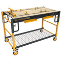 5-in-1 Multifunction Workbench, Miter Saw Stand, Workbench, Utility Cart, Work Platform + Storage Rack, Model# I-SB3M