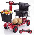 Lightweight Folding Mobility Scooter for Seniors & Adults, 42 lb Portable 4 Wheel Motorized Scooter, 20/40 Miles
