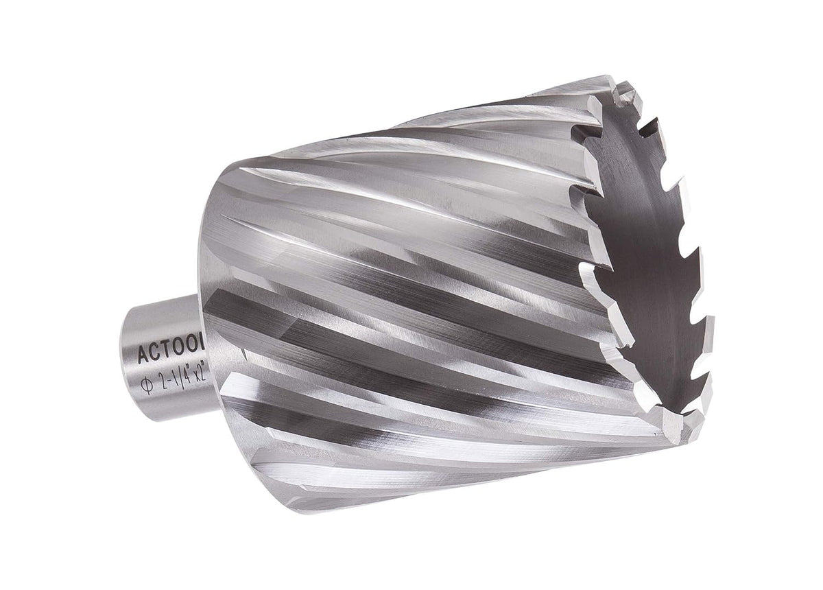 2-1/4" Diameter × 2" Depth of Cut HSS ANNULAR Cutter with 3/4'' Weldon Shank