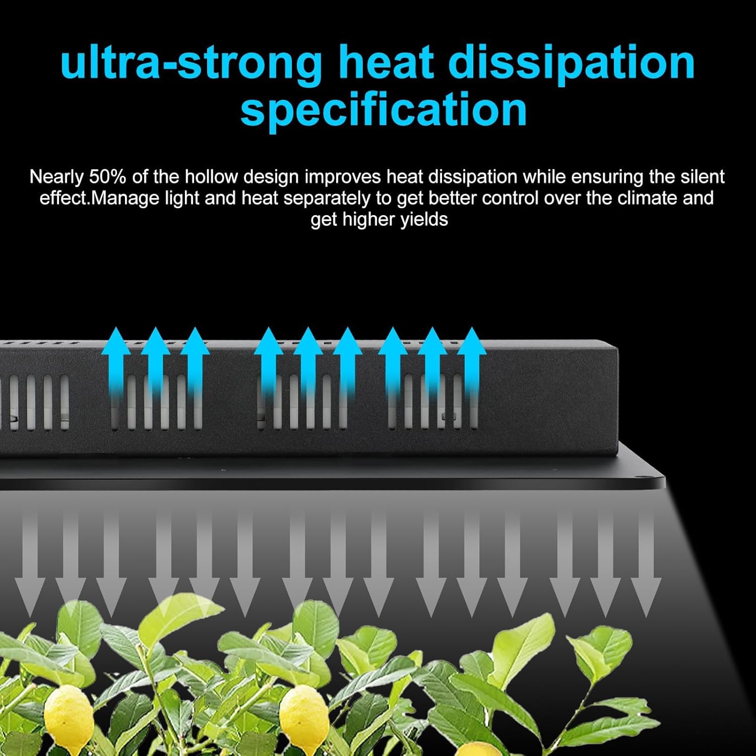 Grow Tent Complete Setup 2x2, 70W Full Spectrum LED Grow Light & 24"x24"x48" Grow Tent Bundle, 4" Efficient Airflow
