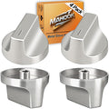 Enhanced W11517331 Stove Metal Knob Fit for Whirlpool Electric Range Oven Knobs Replacements W10850027, W11117415, W11458840. Compatible WFE745H0FH0,WFE745H0FS0,WFE770H0FZ0,YWEE515S0LS0,YWEE745H0FE0
