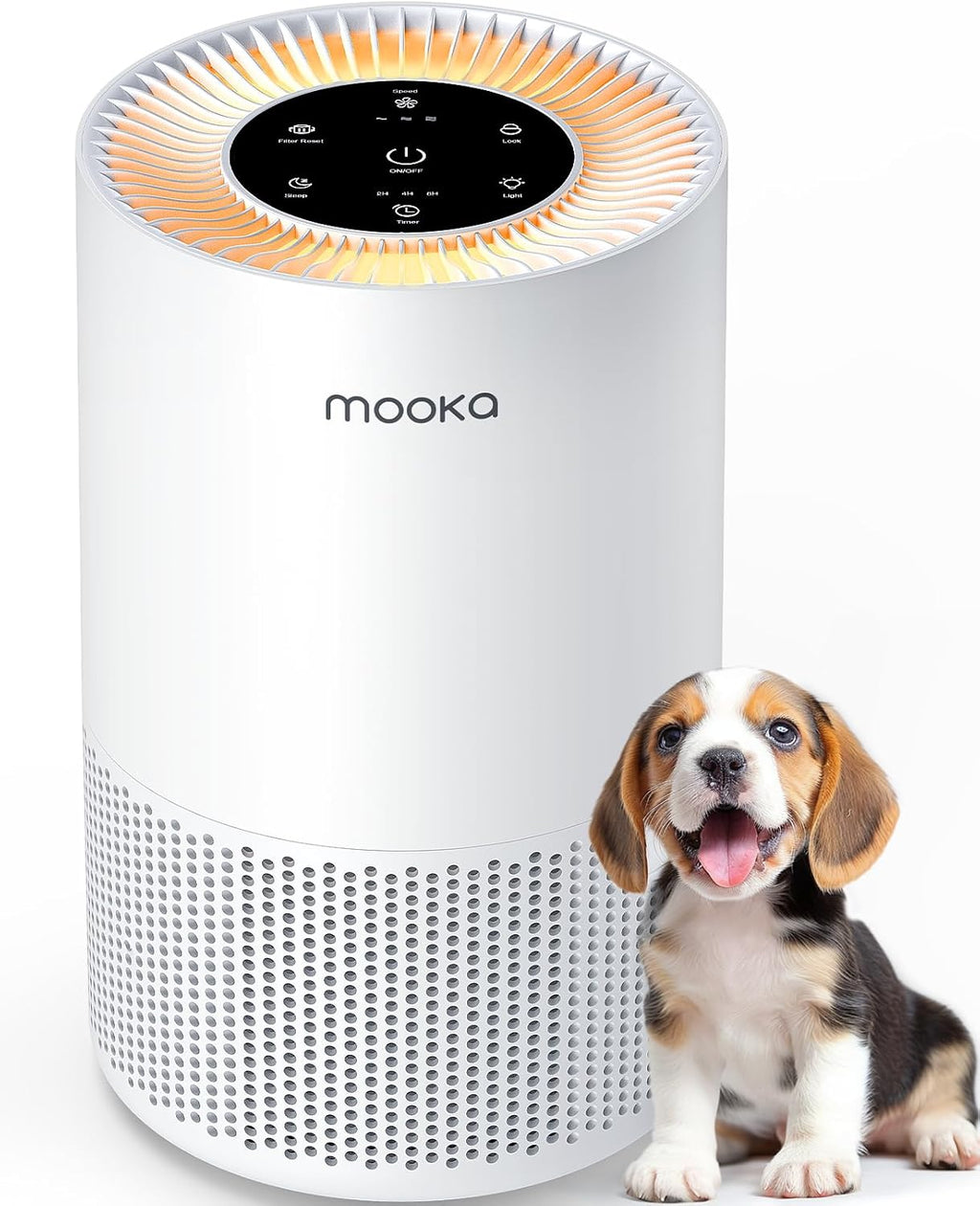 Air Purifiers for Home Large Rooms up to 1200ft², MOOKA H13 True HEPA Air Purifier for Bedroom Pets with