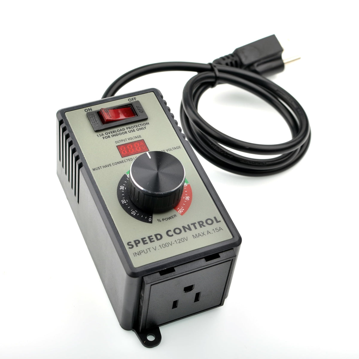 Motor Speed Controller AC 120V 15A Variable Speed Regulator