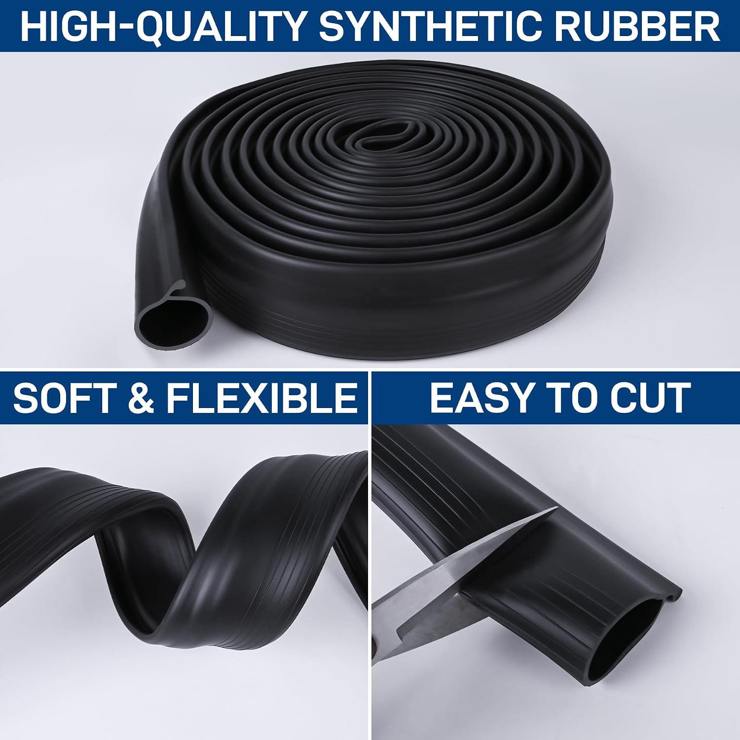 16.5FT Garage Door Bottom Seal Rubber 0.19" P Bulb Bottom Garage Weather Stripping for Single Channel, Flexible