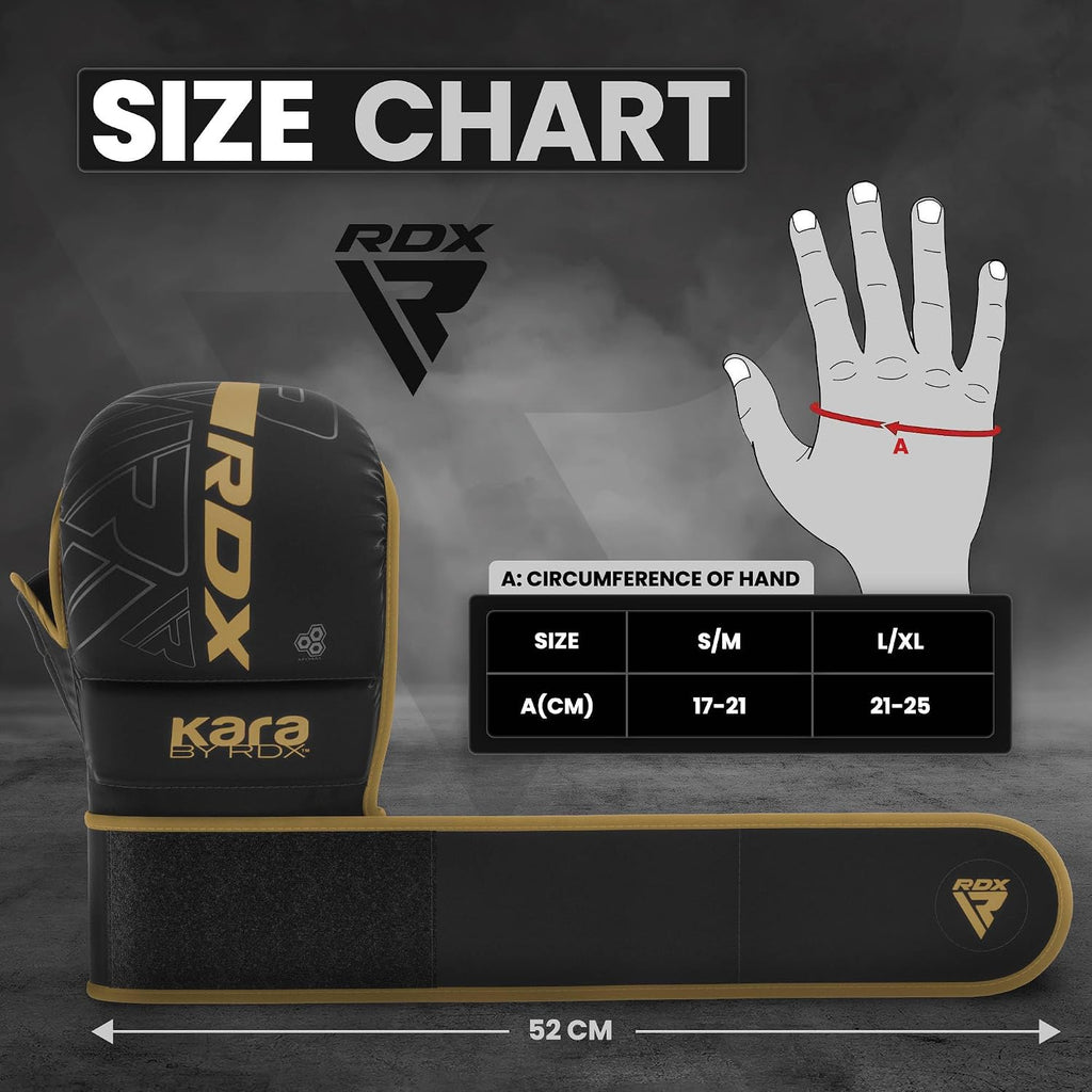 MMA Gloves Sparring Grappling, Hybrid Open Palm Martial Arts Mitts Men Women, Maya Hide Leather Wrist Support, Cage