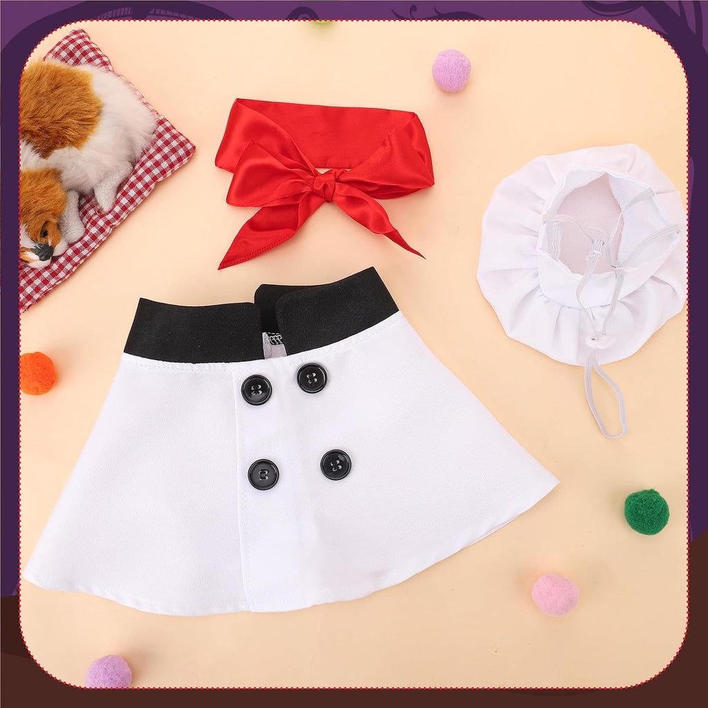 Halloween Dog Costumes, Dog Chef Costume, Pet Chef Outfit, L