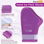 Cold Socks & Hands Ice Pack for Chemo Must Haves, Purple, S/M