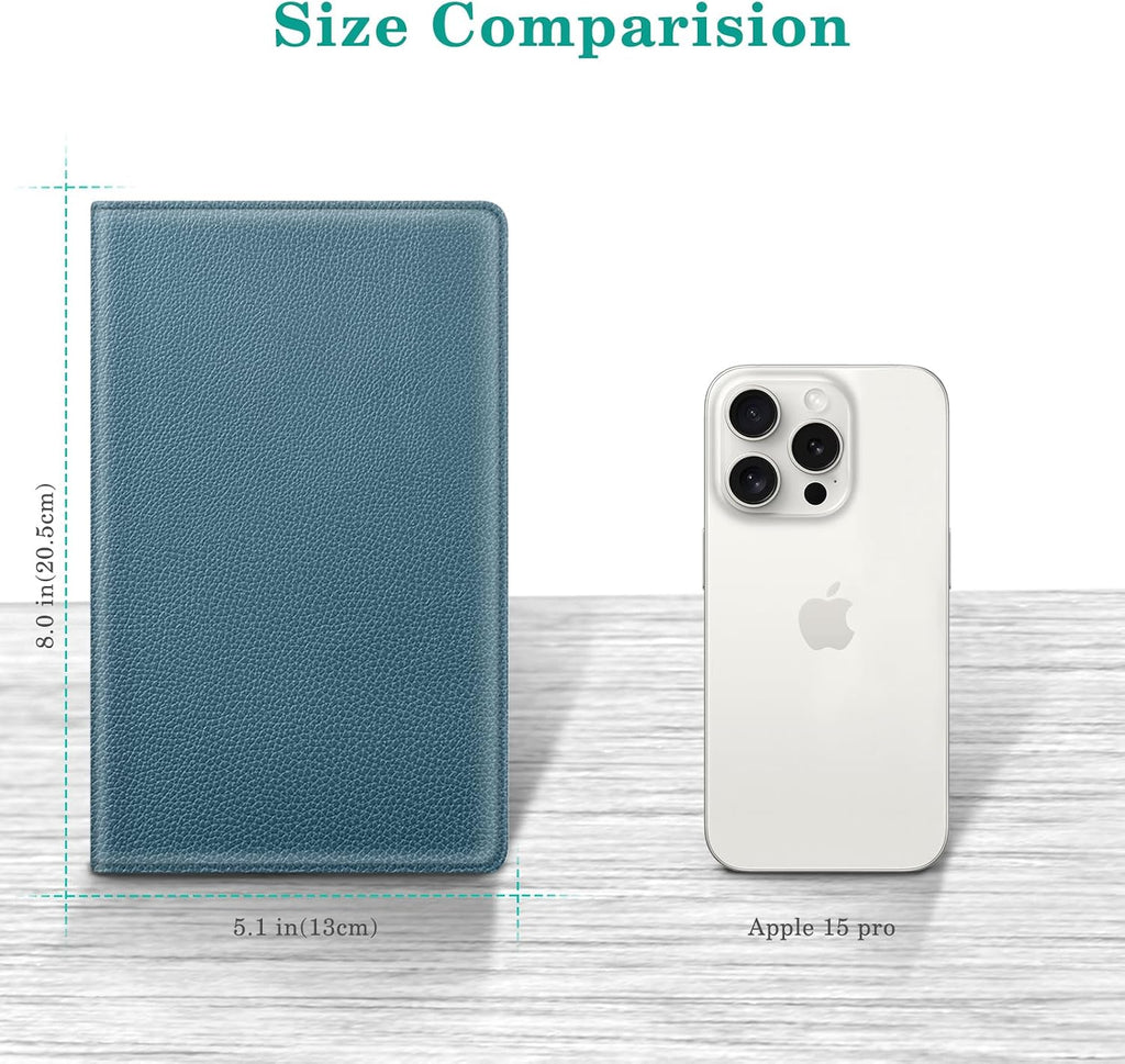 Server Book Organizer with Zipper Pocket