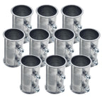 1" UL Listed EMT Screw Coupling, Zinc Plated Steel, 10 Pack