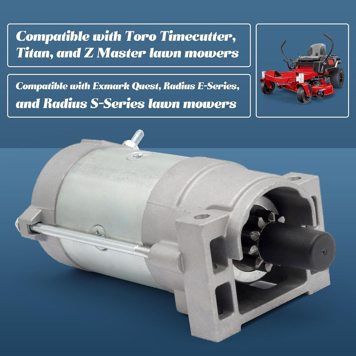 136-7880 Starter Motor Compatible with Toro Timecutter Lawn Mower