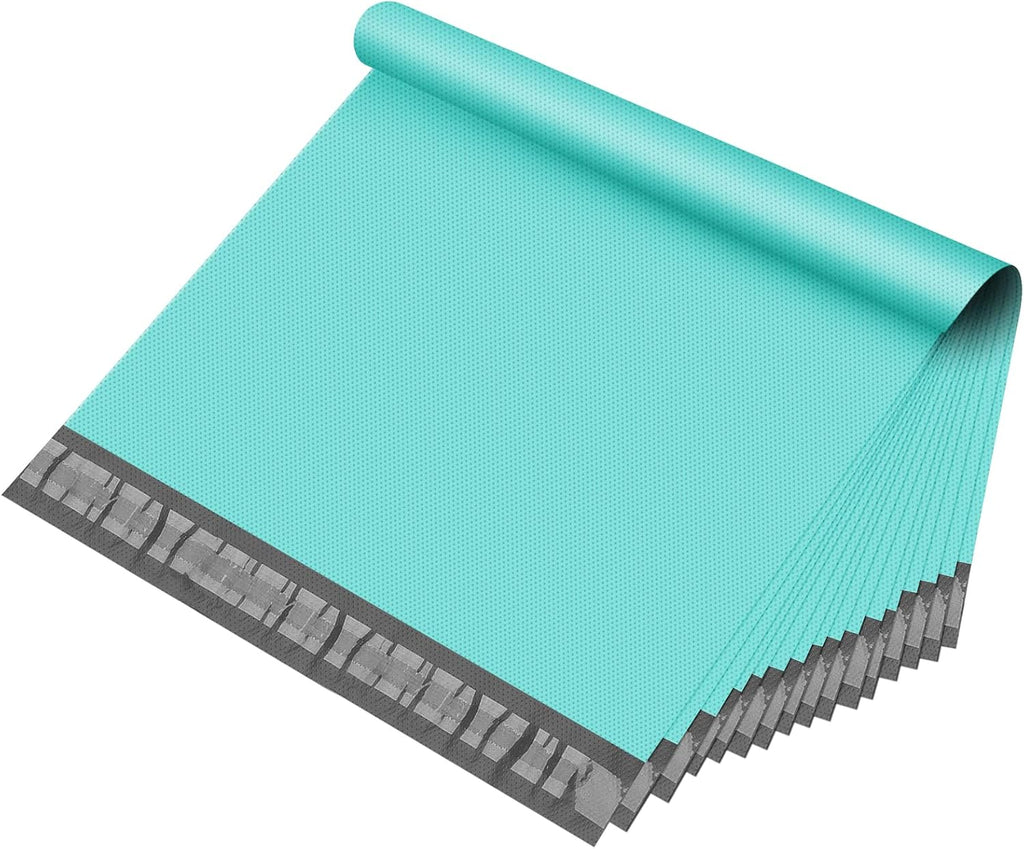Poly Mailers 12x15.5" 100 Pc,Medium Shipping Bags Embossed Dots Teal