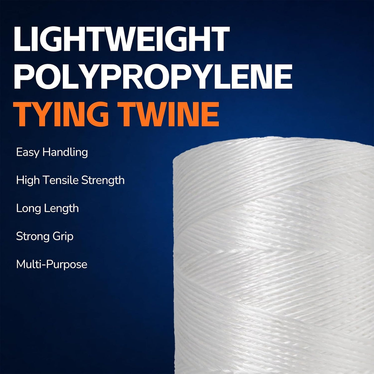 1ply Polypropylene Tying Twine 6200ft, Heavy Duty Baling Twine